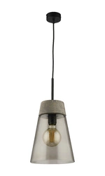 Nowoczesna Lampa wisząca DOMINO wys. 80cm 1xE27 15W IP20 | Czarny