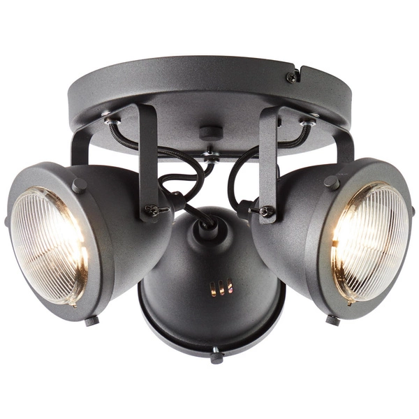 Lampa sufitowa spot Carmen Brilliant 3x5W Czarny Metal