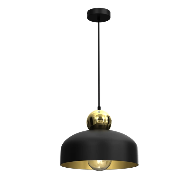 Lampa Wisząca HARALD GOLD/BLACK 1xE27