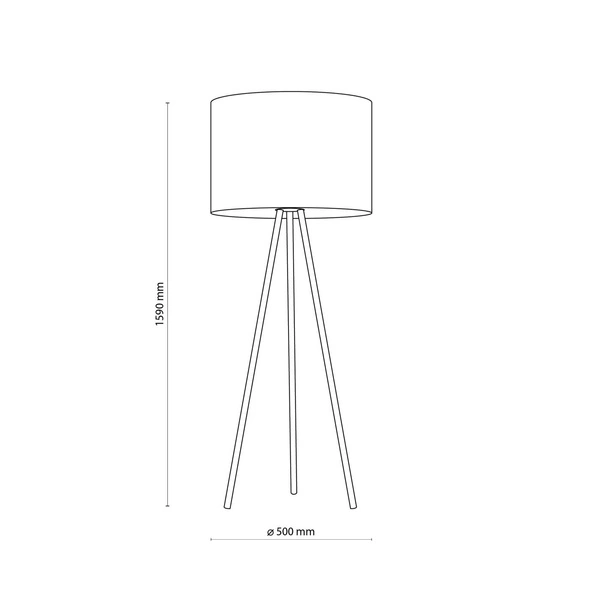 Lampa sufitowa plafon ekologiczna JUTA E27 szer. 60cm | brązowy 5569