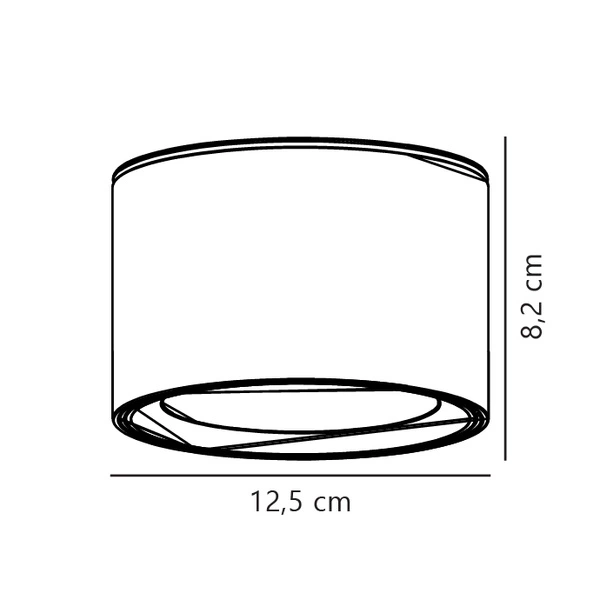 Lampa sufitowa LandonSmar LED 2700-6500K Biała zmienna (CCT) Metal | Czarny