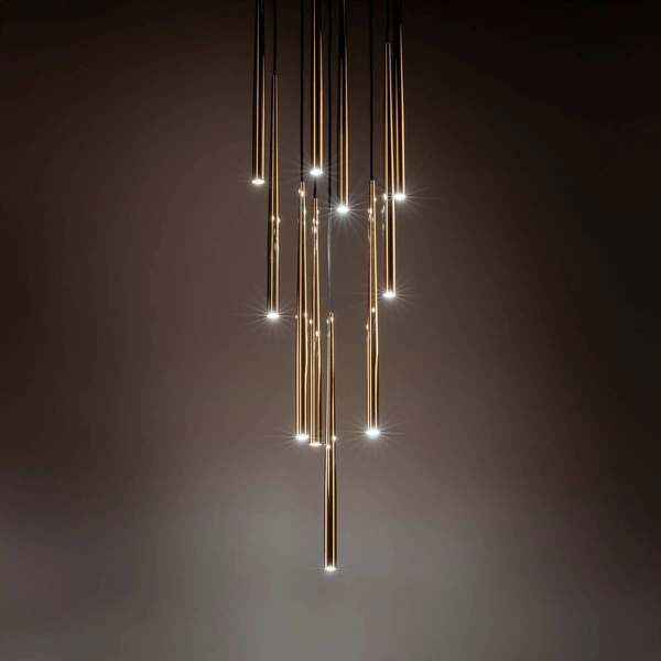 PIANO BLACK GOLD LAMPA WISZACA 10 10118