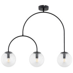 Lampa sufitowa ALFA DILAR CZARNA 3xE14 70cm | 62493