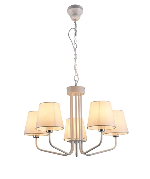 Lampa wisząca YORK LEDEA, 50205095, biała, 5x60W E14