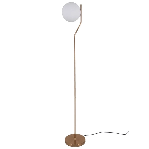 Lampa podłogowa Carimi 152cm E27 | mosiądz/miodowy