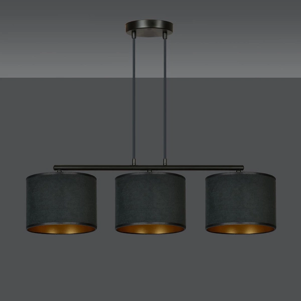 Lampa wisząca Emibig HILDE 3 BL Czarny 1054/3