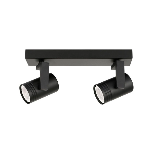 Lampa sufitowa reflektor SPIELA dł. 28cm 2xGU10 | czarny