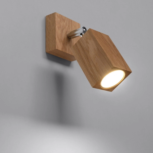 Nowoczesny Kinkiet KEKE dąb SL.1035