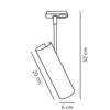Oświetlenie szynowe Mib6Link GU10 8W Metal | Czarny