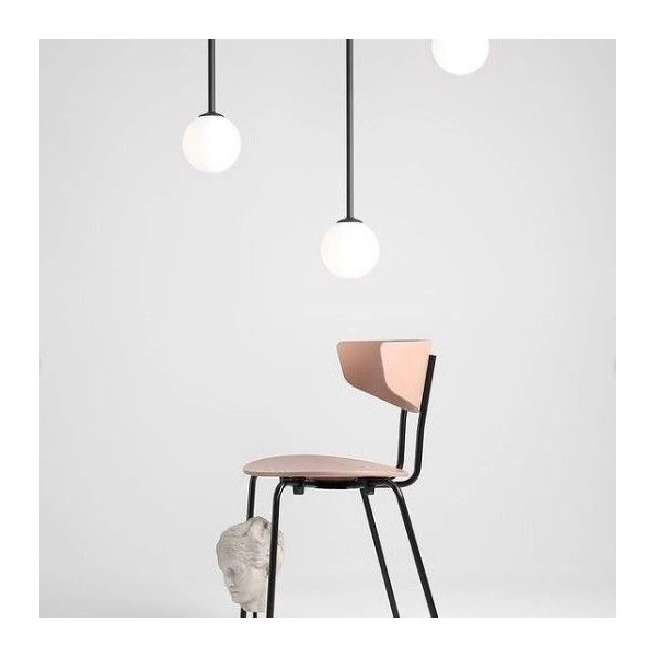 Aldex Lampa sufitowa PINNE MEDIUM BLACK 1080PL_G1_M, czarny/biały, 1x40W E14