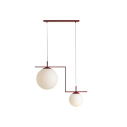 Aldex Lampa wisząca ZAC 2 minimalistyczny styl | czerwone wino 1038H15_2