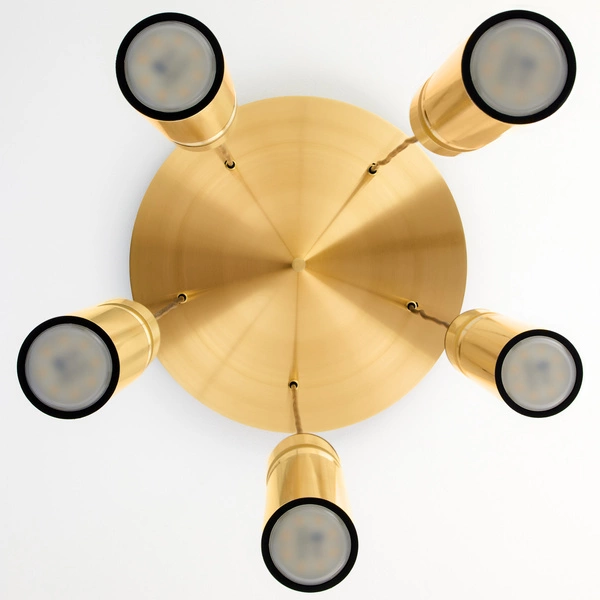 Nowoczesna Lampa wisząca ALAS wys. 35-136cm 5xG10 14W IP20 | Złoty