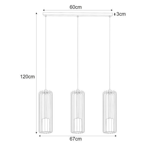 Lampa wisząca K-4936 z serii GABIA