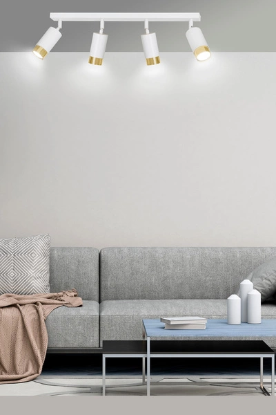 Lampa sufitowa Emibig HIRO 4 WH/GOLD 963/4