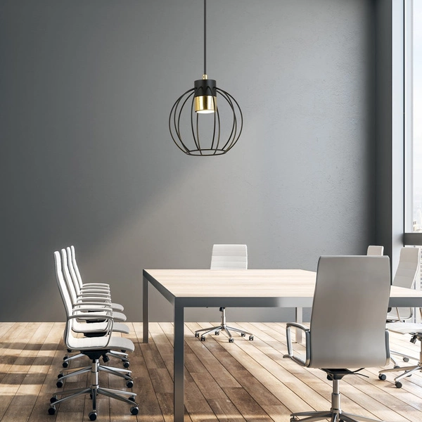 Lampa wisząca Emibig AJAX 1 Czarny/GOLD 1200/1