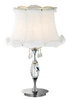 Lampa stołowa/nocna SAFONA 41-13347 chrom/biały 1x60W E27