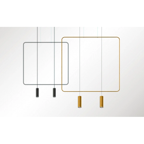 Lampa wisząca RANA 2 TH.019CZ czarna 2xGU10