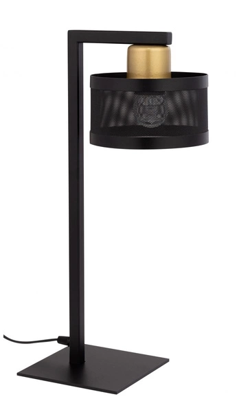 Nowoczesna lampka biurkowa stołowa nocna OFF LAMPKA czarny/złoty 50233