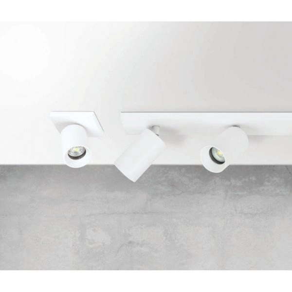 Lampa sufitowa spot reflektorek CROSTI LACCE DUE biały szer. 30cm