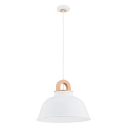 Lampa wisząca ALFA VAYPER DUO BIAŁA 1xE27 40cm | 61346