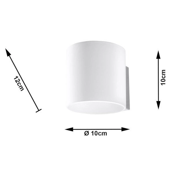 Kinkiet Sollux VICI, Szkło, Białe, G9 12W LED, SL.0211