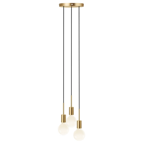 Lampa wisząca PACO E27 25W Metal | Mosiądz