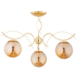 Lampa sufitowa ALFA PANDA ZŁOTA 3xE14 63cm | 62380