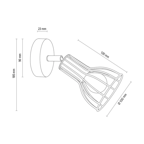 Kinkiet Megan 1xE14 Max.40W Biały Metal 2743102