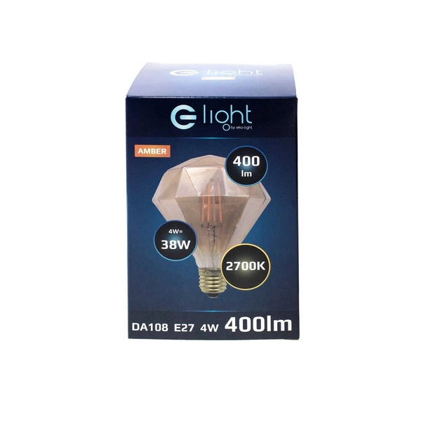 Żarówka FILAMENT LED E27 4W ciepła 2700K diament