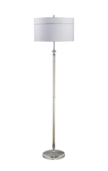 Klasyczna Lampa podłogowa JULIA II wys. 166cm 3xE27 15W IP20 | Satynowany chrom