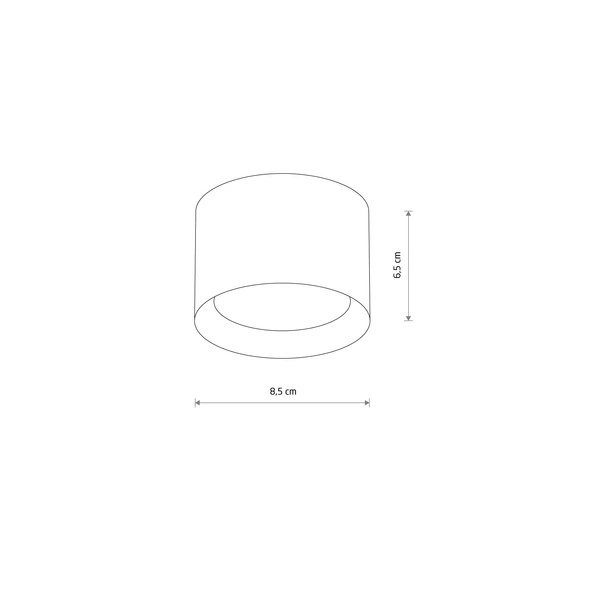 Spot sufitowy MAUN szer. 10cm GX53 | czarny 10482