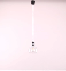MANGO NEW LAMPA WISZĄCA 1 PŁ TRANSPARENT 4360