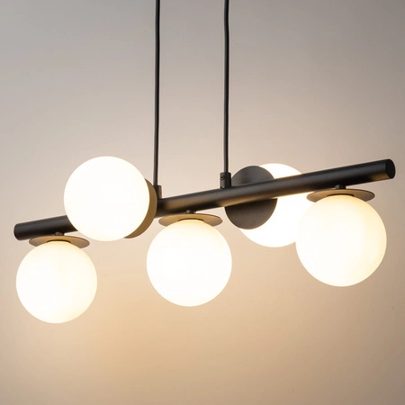 Lampa Sigma AVOLA zwis kulki 5 czarne/białe 40787