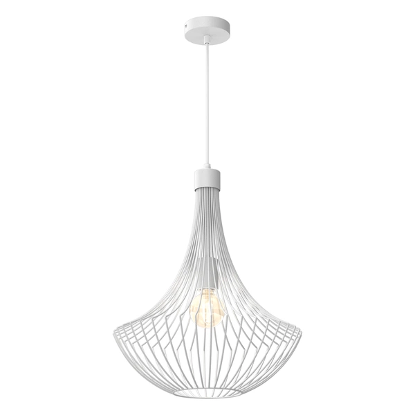 Lampa wisząca CESTA WHITE 1xE27