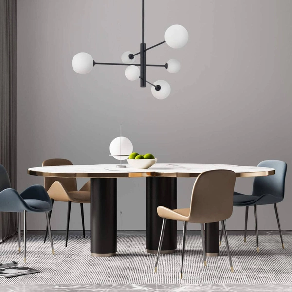 Lampa wisząca DORADO 6 | czarna