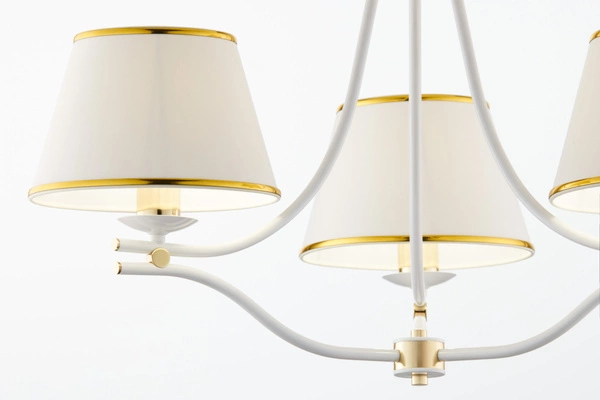 Klasyczny Żyrandol SAMBA wys. 83cm 3xE27 15W IP20 | biały