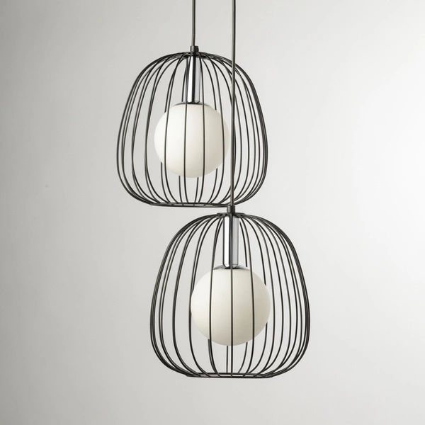 Lampa Sigma BELL 2 czarny/srebrny 40724