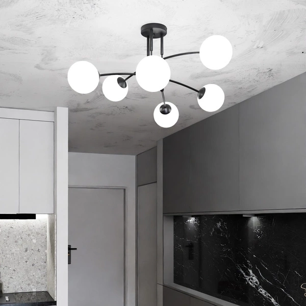 Lampa sufitowa Emibig PREGOS 6 Czarny 670/6