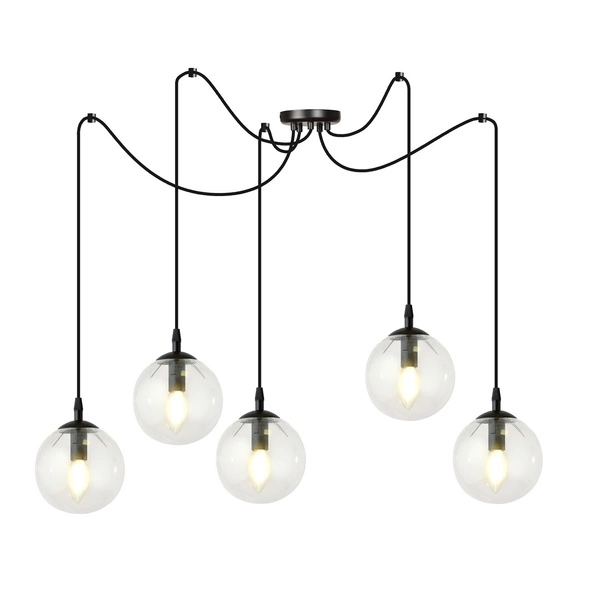Lampa wisząca Emibig GIGI 5 BL TRANSPARENT 936/5