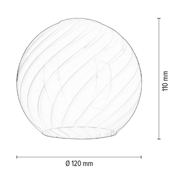 Klosz E14 Białe Szkło G0605