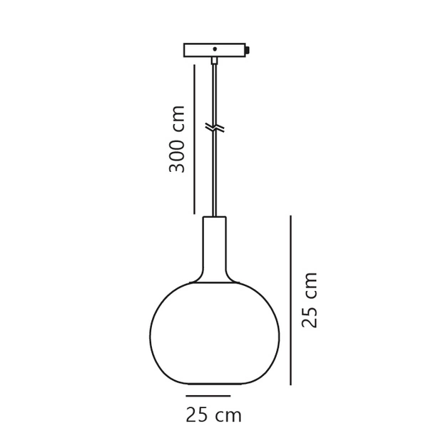 Lampa wisząca ALTON E27 60W Szkło | Biały