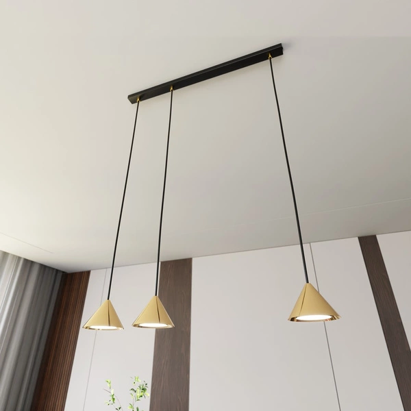 Lampa wisząca Emibig ELIT 3 BL GOLD 1329/3
