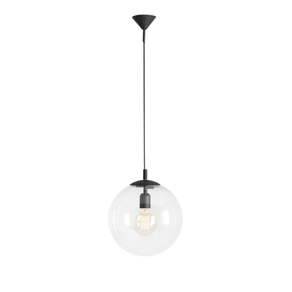 Aldex Lampa wisząca GLOBUS 562G5 czarny/transparentny 1x60W E27