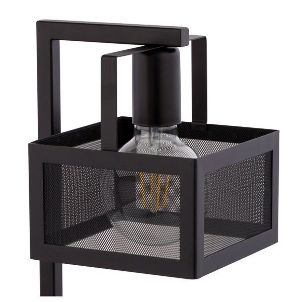 Nowoczesna lampka biurkowa stołowa nocna siatka ALBERT LAMPKA czarny 50241