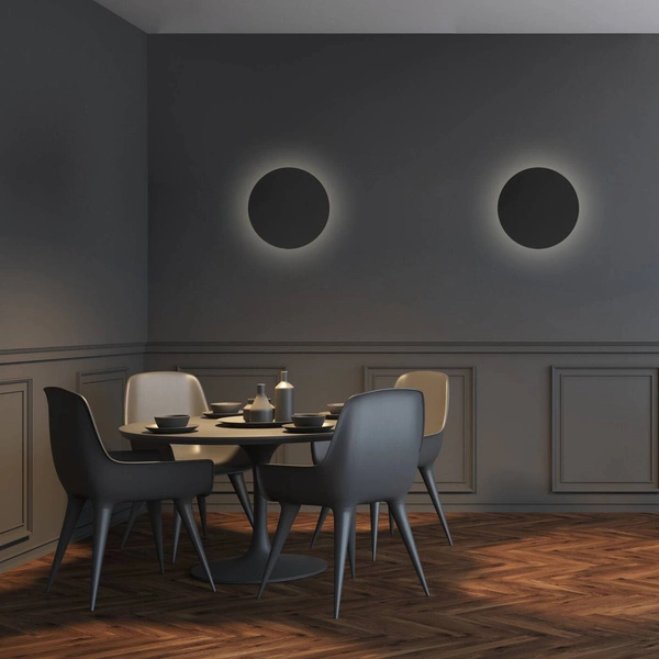 Lampa sufitowa kinkiet LUNA BLACK NEW śr. 30cm G9 4 punktowa | czarny 6013