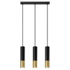 Lampa wisząca LOOPEZ 3L SL.0954 czarny/złoty 3xGU10