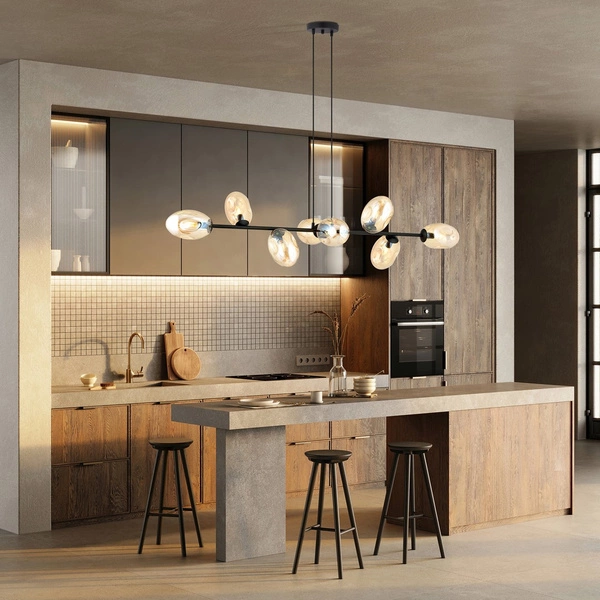 Lampa sufitowa Emibig PANDORA 8 BL MIODOWY 1264/8