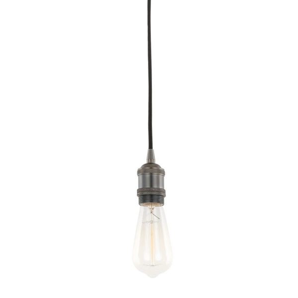Industrialna oprawa wisząca CLASSO E27 60W wys. 150cm | czarny mat