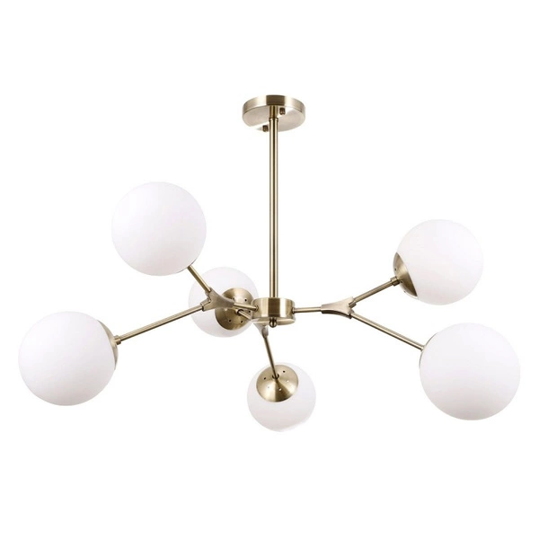 Lampa wisząca ANNES wys. cał. 63cm 6xE14 | antyczny brąz