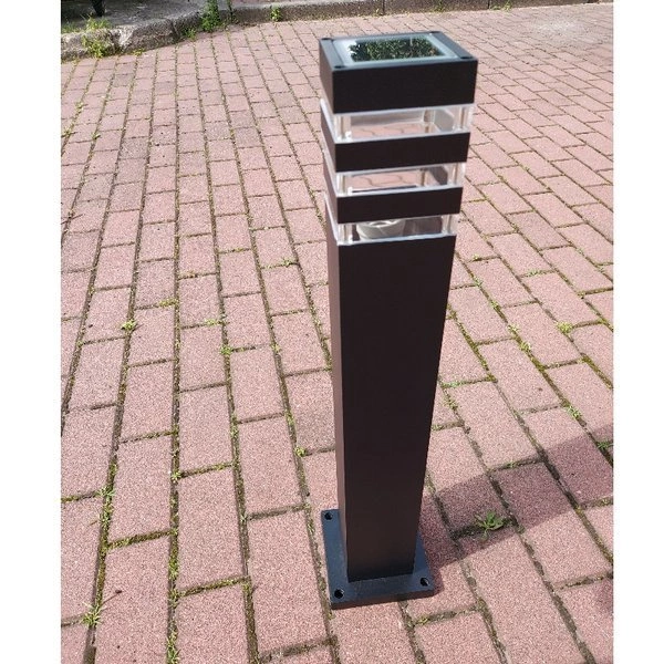 Słupek zewnętrzny ogrodowy OIR czarny 65cm 9158